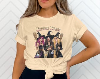 Coven Crew T-Shirt, Witch T-Shirt, Halloween T-Shirt, Witchy Shirt, Halloween Costume Shirt, Spooky Season Shirt, Witch Coven Shirt