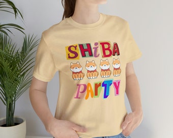 Shiba Party Extravaganza - Fun-loving Shiba Inu T-Shirt!