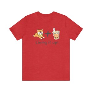 Shiba + Boba T-Shirt - A Perfect Blend of Cuteness and Refreshment