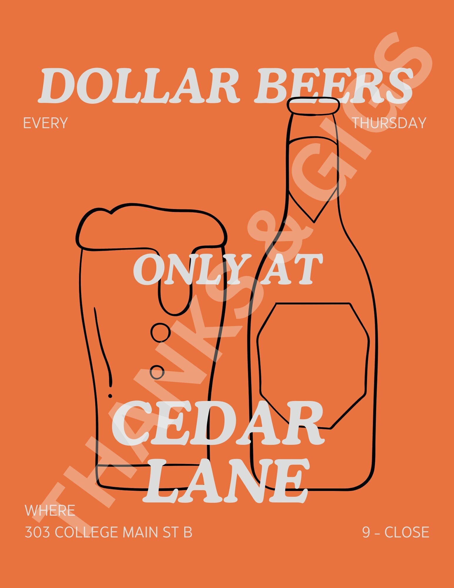 Dollar Beers Poster Etsy