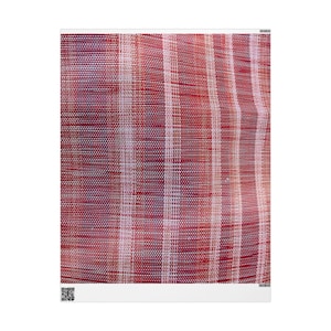 All Occasion Woven Pattern Wrapping Paper  Unique Red and Pink Textured Gift Wrap for Birthdays Holidays More