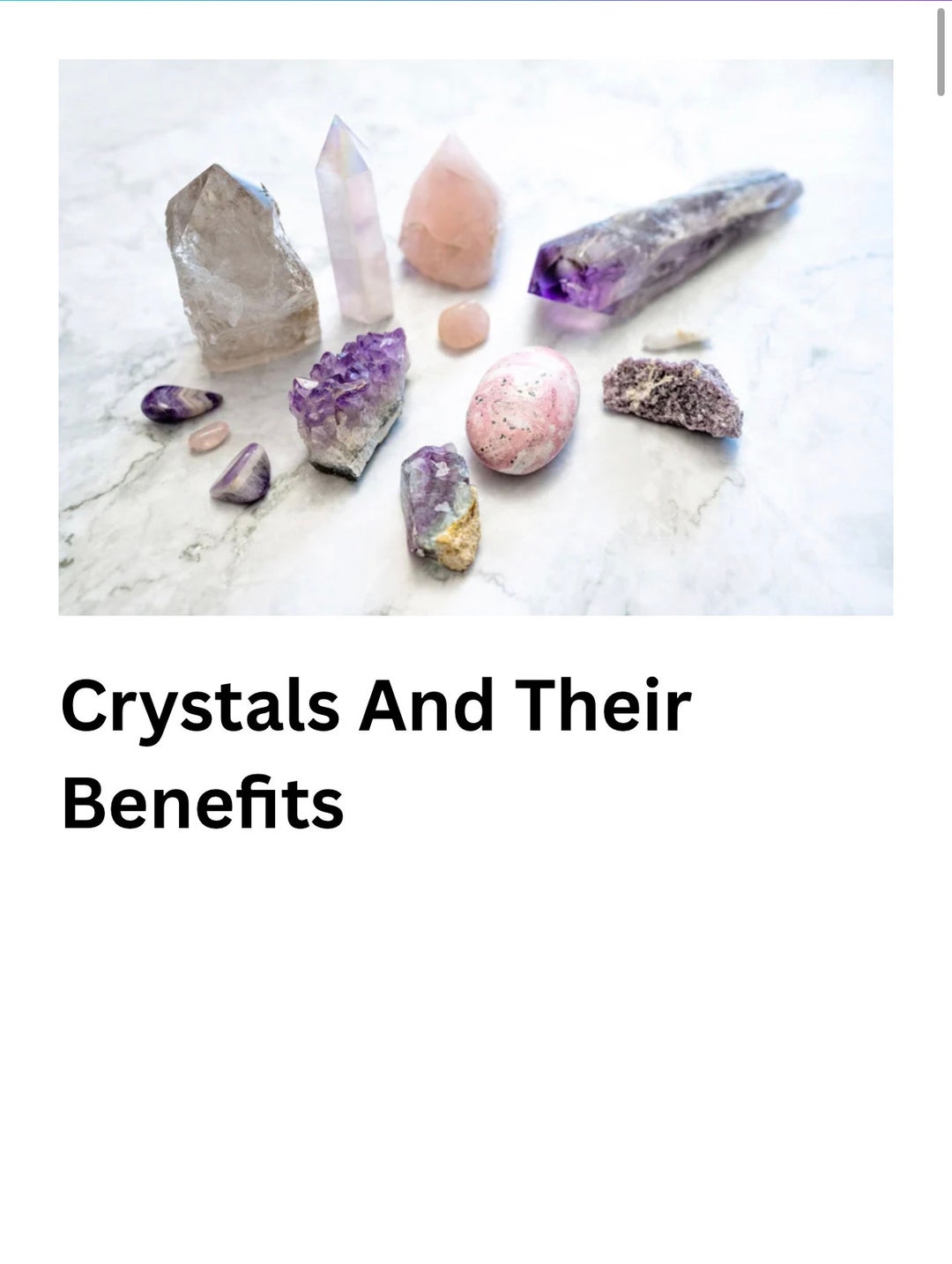 50 Types of Crystals and Their Benefits Etsy Australia