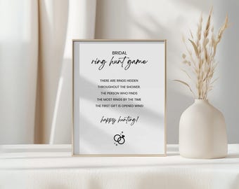 Bridal Ring Hunt Game, Editable Template (Digital Download)