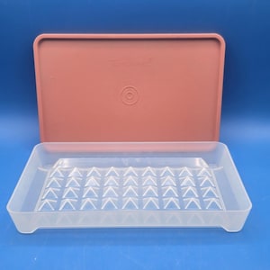 TUPPERWARE Hot Dog Sausage Keeper, Vintage Meat Marinade Container with Seal, Kitchen Storage for BBQ Lovers Gift