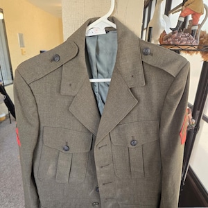 Vintage Marine Jacket With Insignia