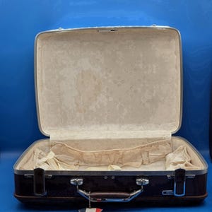 Vintage American Tourister Luggage with Combo Lock | Retro Suitcase | Hard Shell Travel Case | Mid Century Carry On | Collectible Bag