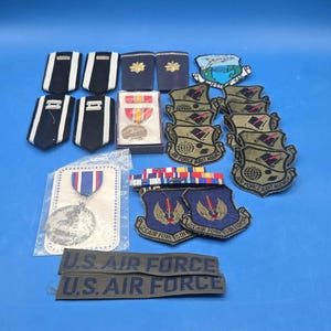 Vintage Military Collectibles | Ribbons |Patches | Medals | Army | Navy | Air Force | Rare Historical Memorabilia | Collector Gift