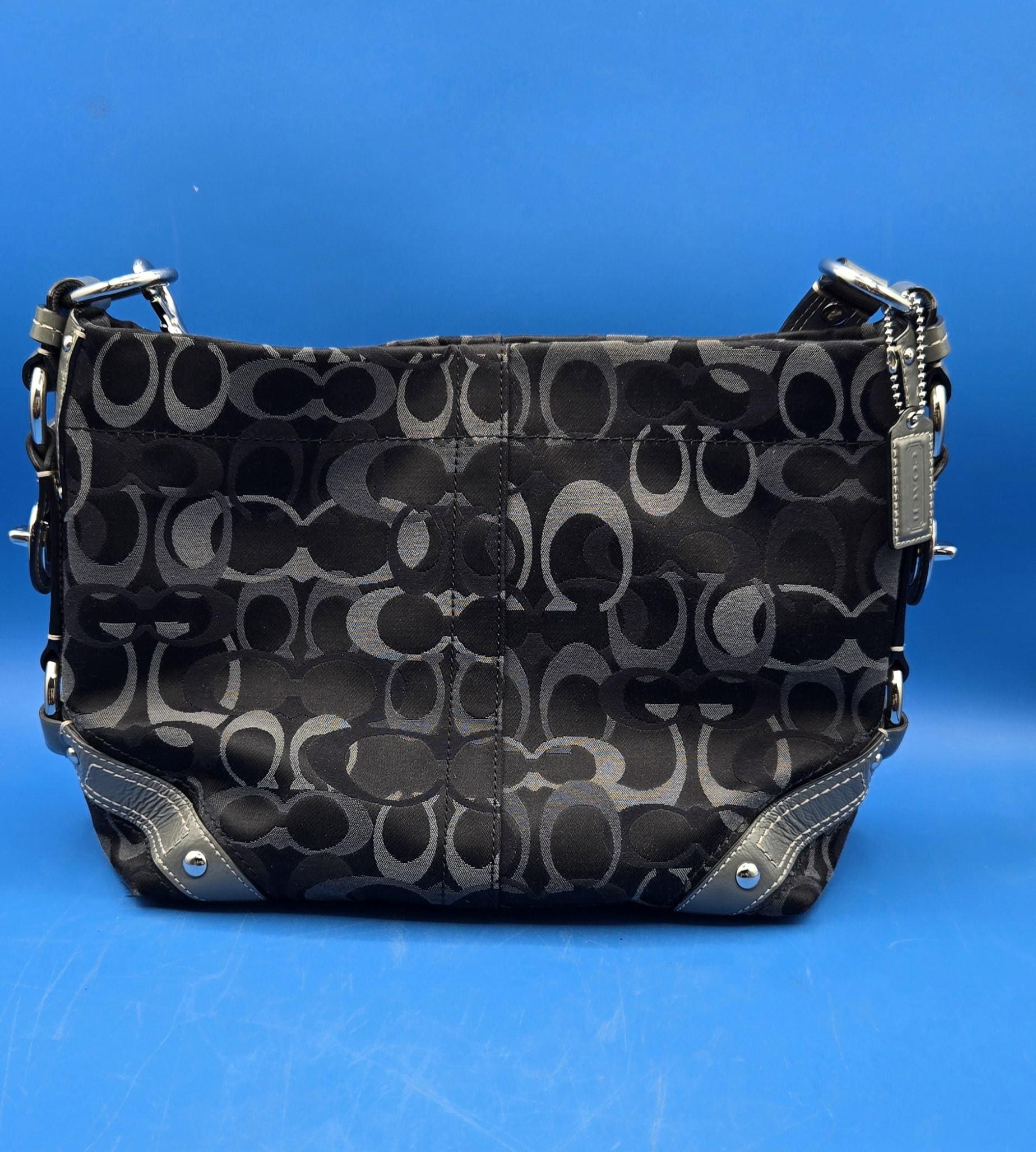 Vintage Coach Hobo Black - Etsy Vintage Coach Hobo Black - Etsy