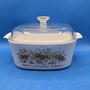 Vintage CorningWare Spice of Life A-5-B 5 QT L&#39;Echalote La Marjolaine Casserole Dish Rare