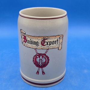 Vintage Stein Binding Export 0.5L, West Germany Stoneware Mug