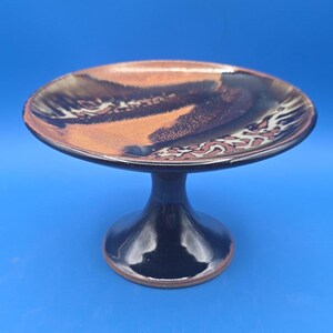 Vintage Bill Karaffa Studio Pottery Bowl, Signed Clay Stoneware Art