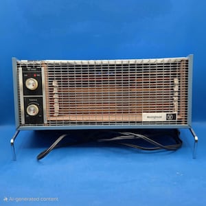 Vintage Westinghouse Cozy Glow Space Heater, Custom Retro Electric Heater for Home Decor Gift