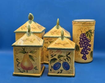 Villeroy & Boch フローラ チャーム キャニスターセット 小さな磁器製