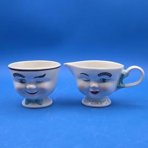 Vintage Baileys Winking Limited Edition Sugar and Creamer Set 1996, Collectible Retro Coffee Serving, Unique Home Decor Gift