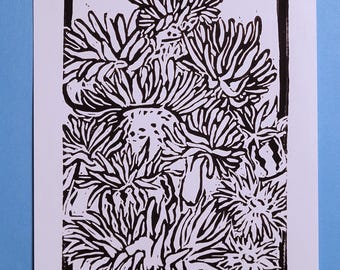 5 x 7 Inch Linocut Prints