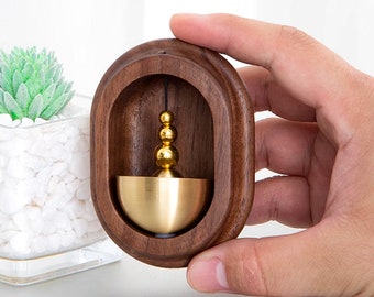 Wooden Doorbell, Home Deco, with Serene and Soothing Chimes, Natural Harmony, Best Gift for Practicing meditation,Yoga, Sound bell,Home Deco