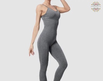 Women's Tracksuit Yoga Set: Seamless Jumpsuits, One Piece Fitness Rompers, Sportswear Gym Set - Workout Clothes for Women