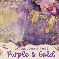 Digital Printable Paper Pack - Purple Haze DP027 - Etsy