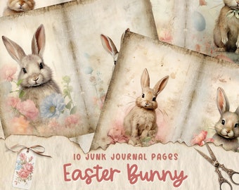 Easter Bunny Junk Journal, Holy Week Ephemera, Spring Scripture Kit, Christian Printables, Resurrection Scrapbook, Christian Printables
