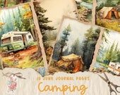 Camping, Junk Journal Kit, Men, Father's Day, Grandpa, Boy, Outdoors, Adventure, Dad, Travel, My Porch Prints, Printable Digital Download