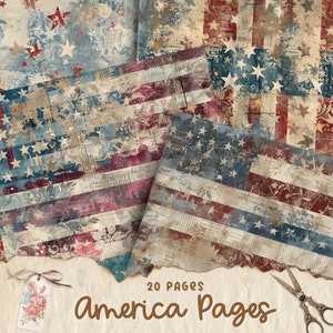 America patriottica, kit diario spazzatura, americana, uomo, veterano, ragazzo, esercito, 4 luglio, vintage, stampabile, download digitale