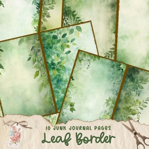 Fundo de floresta, diário de lixo digital, colagem de floresta para impressão, diário de lixo digital, papel de diário da natureza, fundo de floresta