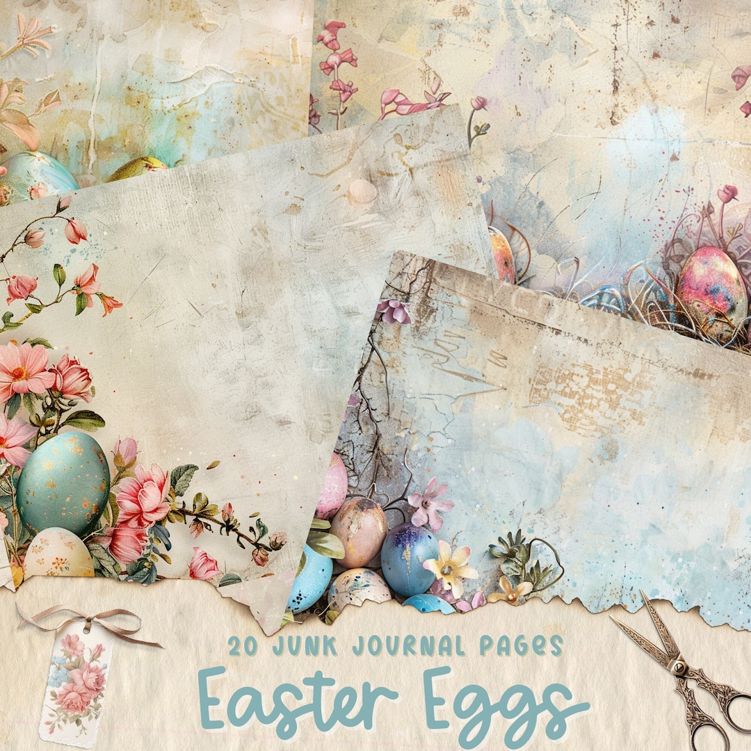 Easter Junk Journal Pages - Digital Download, Vintage-inspired ...
