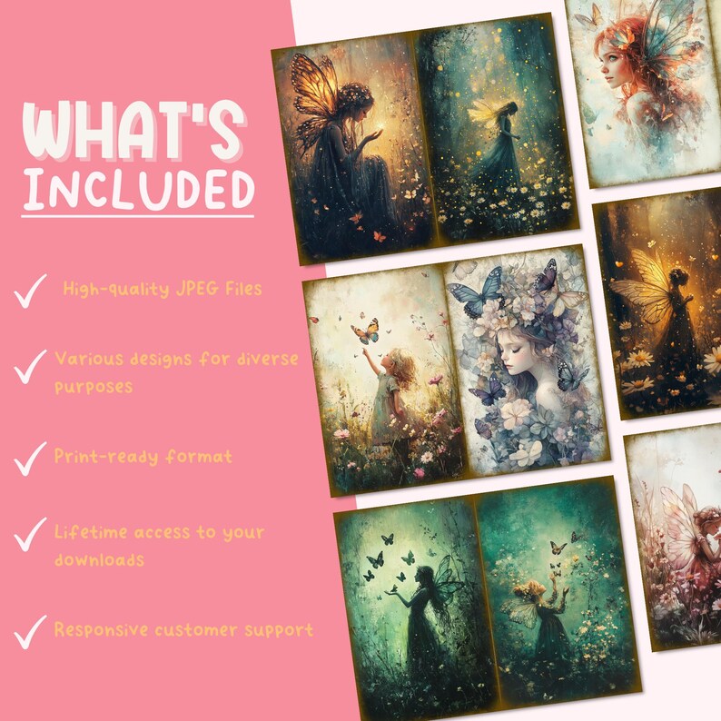 Spring Fairy Junk Journal Pages, Whimsical Fantasy Paper Pack ...