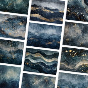 Celestial Moon Junk Journal Pages, Digital Scrapbook Paper Kit, Vintage ...