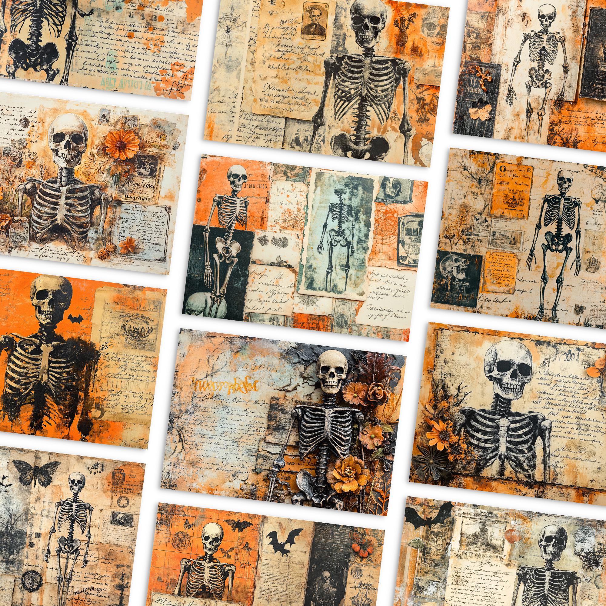 Halloween Junk Journal Printable Pages, Digital Scrapbook Paper Kit ...
