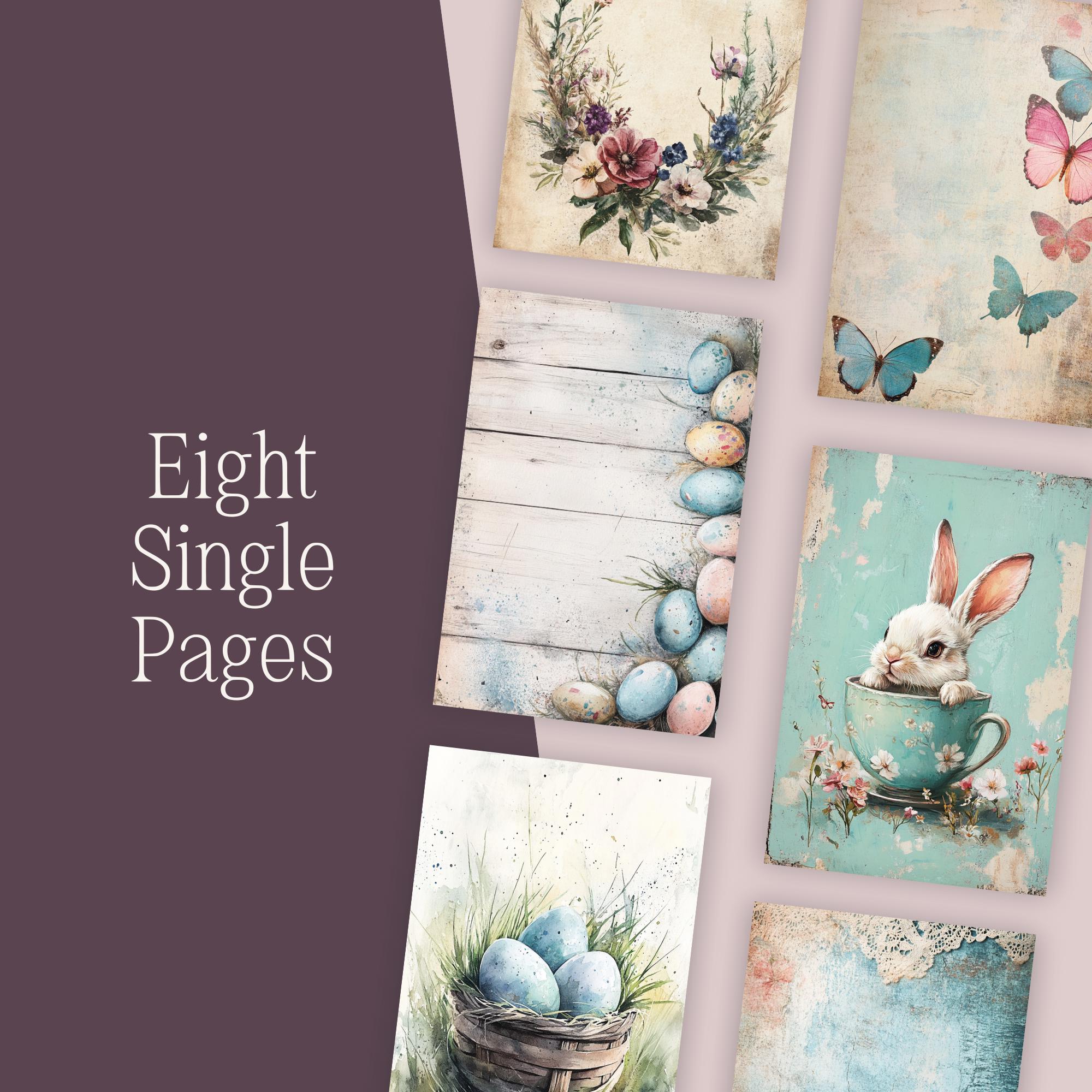 Pastel Easter Junk Journal Kit | Printable Ephemera | Vintage Easter ...