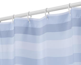 Striped Shower Curtain – Coastal Bathroom Decor | Coastal Stripes