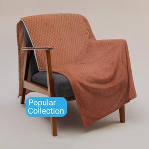 Terracotta Texture Throw Blanket