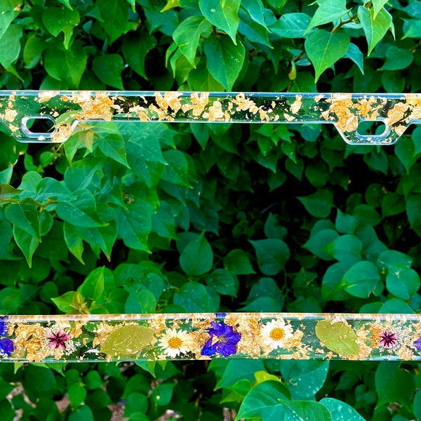 Floral License Plate Etsy