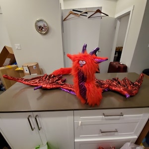Dragon Long furby commission, made to order