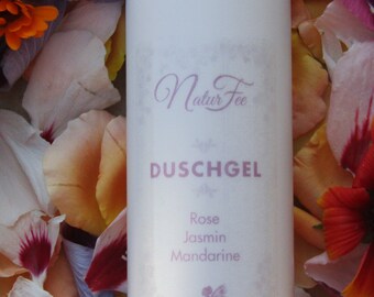 Duschgel Rose Yasmin mit Ätherischen Ölen.Vegan.