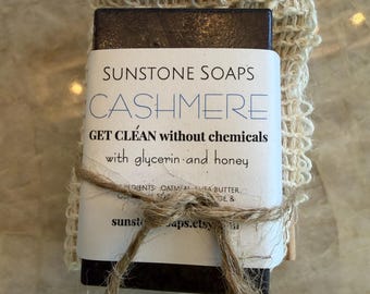 Set di 12 saponette di lusso in cashmere