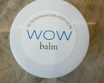 Large WOW balm  100% organic whipped beef tallow infused with Vitamin E oil- 8oz