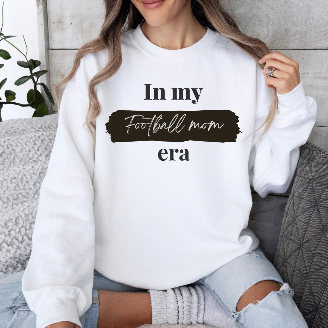 Check Football Mom in Black Sweatshirt main image 1