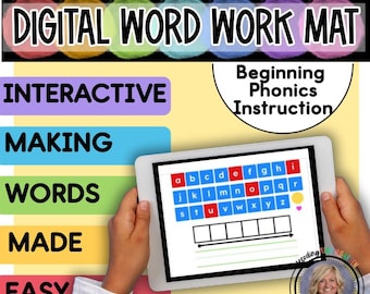 Cyfrowa mata do tworzenia słów Podstawy nauki fonetyki Tworzenie słów Wirtualna tablica Tworzenie słów Wczesna umiejętność czytania i pisania Tworzenie słów