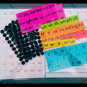 Placa de telha de carta diy fazendo palavras kit construir você mesmo placas de telha de carta para a ciência da leitura e fonética placa de carta diy