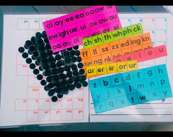 Zestaw do samodzielnego tworzenia liter i słów Zestaw do samodzielnego tworzenia liter i słów Zestaw do samodzielnego tworzenia liter i słów do nauki czytania i fonetyki