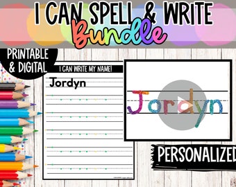 Arkusz do śledzenia nazw Cyfrowe arkusze do ćwiczeń pisania Dostosuj arkusz do drukowania nazw Ćwiczenia pisania Arkusz do śledzenia nazw Personalizuj nazwy