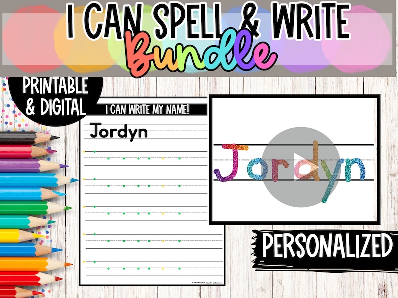 Tracing Worksheet Name Digital Writing Practice Sheets Customize ...