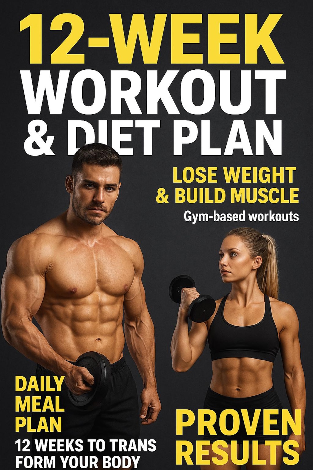 12 Week Workout & Diet Plan | Lose 10 KG | Weight Loss + Muscle Gain ...