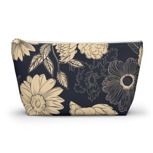 Vintage Floral accessory pouch, makeup pouch, cosmetic bag, travel pouch, toiletry bag, pencil case, mother's day gift, birthday gift