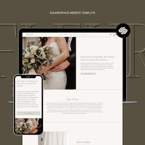 Squarespace Template for Photographers, Website Template, Squarespace 7.1 Template, Modern Website Design, Aesthetic Website Template