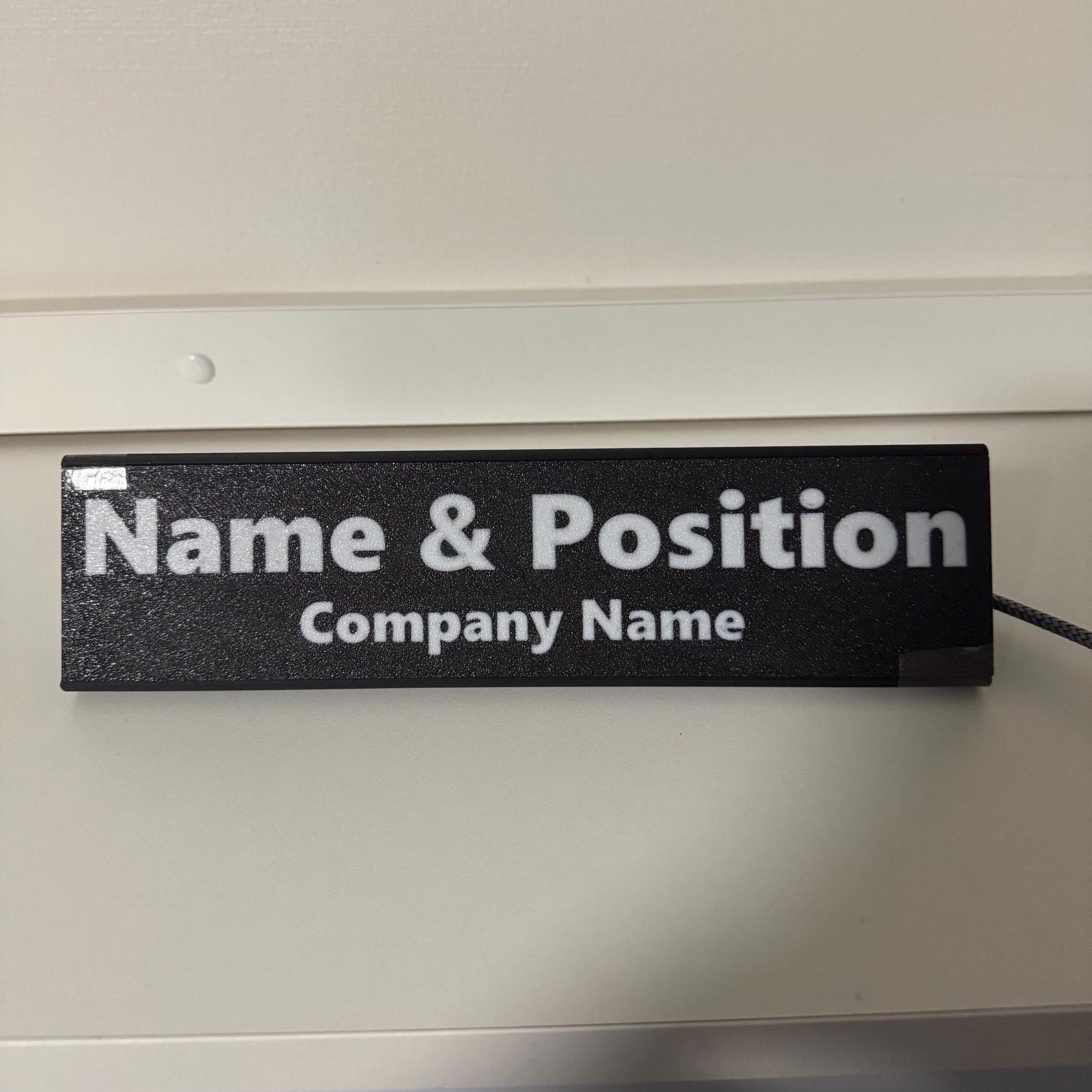 3D Printed Custom Light up Desk Sign, Customisable, Perfect for Offices ...