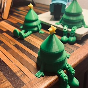 Sitzender Weihnachtsbaum, Weihnachtsbaum, 3D gedruckt, Weihnachtsbaum Flexi