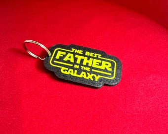 The Best Father In The Galaxy Keychain, Star Wars Keychain